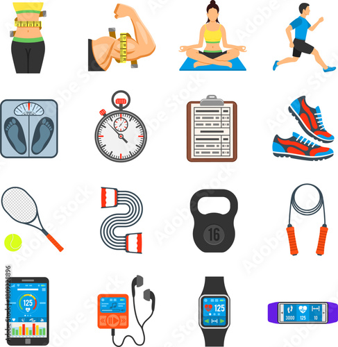 Fitness Icon Set