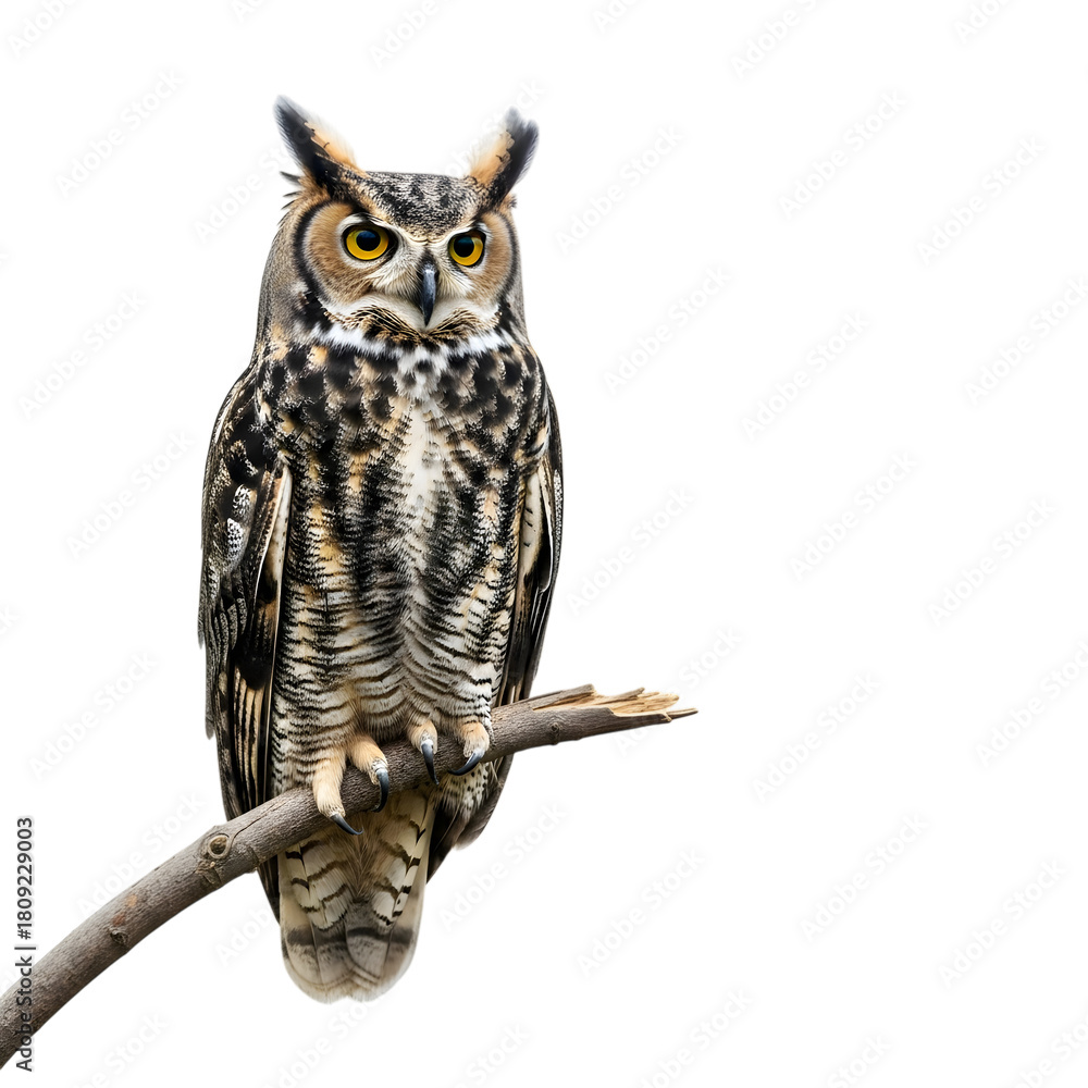 Naklejka premium great horned owl