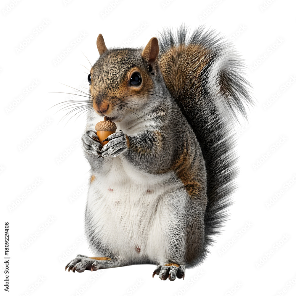 Obraz premium squirrel on white background