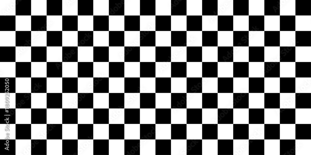 Fototapeta premium black and white checkered background. Black and white tiles. Abstract background. Geometric background chess pattern for your design.