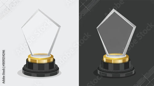 Gold silver and bronze medals on 3D metallic display
