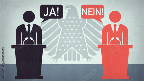Koalitionsstreit zwischen den Regierungsparteien in Deutschland