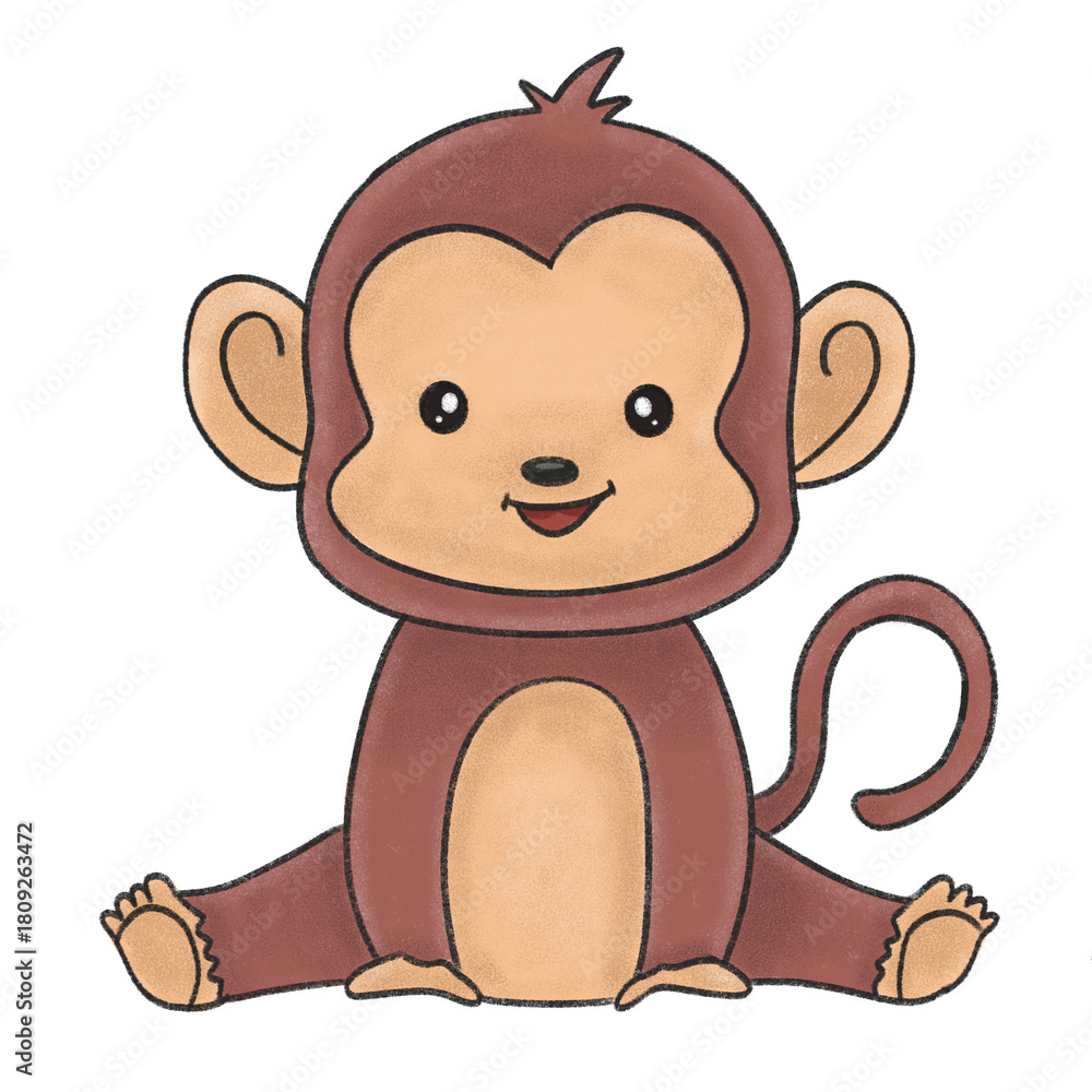 Obraz premium Cute Baby Monkey