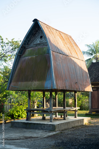wooden house in the park