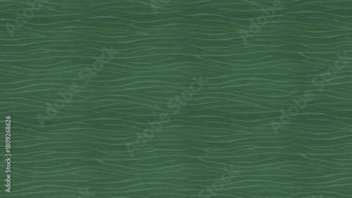 Serene and sophisticated dark green abstract background featuring a subtle, organic wavy line pattern, evoking a sense of calm movement and elegant texture for contemporary designs