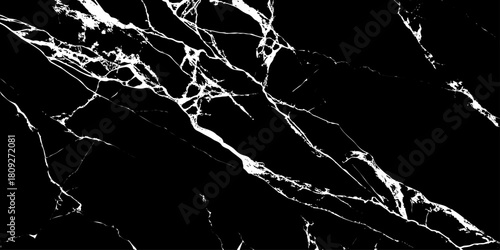 "Elegant black marble texture with striking white veins, perfect for backgrounds, luxury product design, interior surfaces, digital wallpapers, or sophisticated branding visuals."	