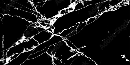"Elegant black marble texture with striking white veins, perfect for backgrounds, luxury product design, interior surfaces, digital wallpapers, or sophisticated branding visuals."	