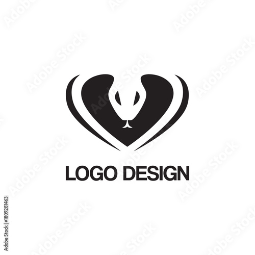 cobra head logo design template