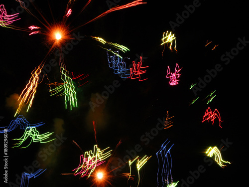 Obraz na płótnie Fireworks San Gionavi 2012