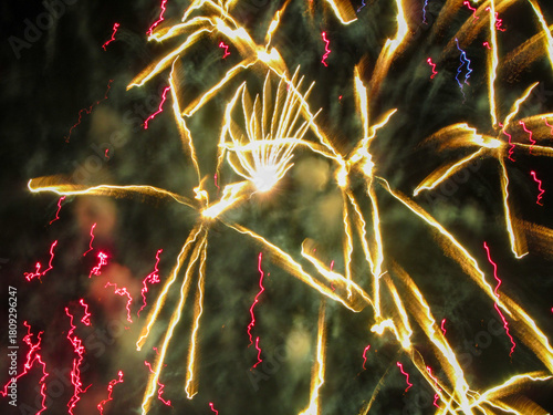 Obraz na płótnie Fireworks San Gionavi 2012