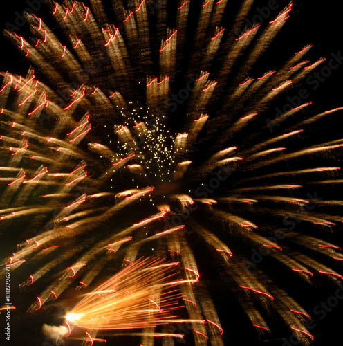 Obraz na płótnie Fireworks San Gionavi 2012