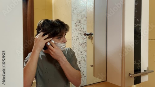 Wallpaper Mural Male Grooming Routine and Shaving Preparation Torontodigital.ca