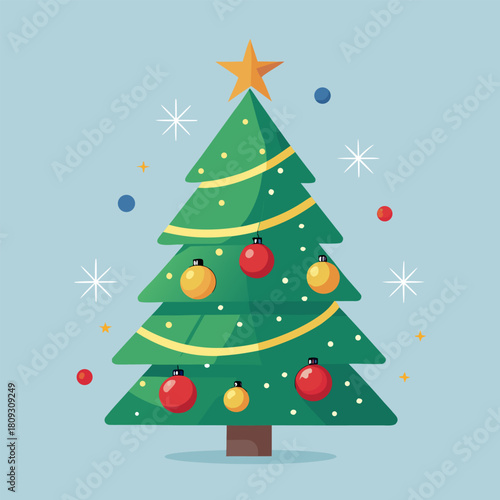 abstract Christmas tree