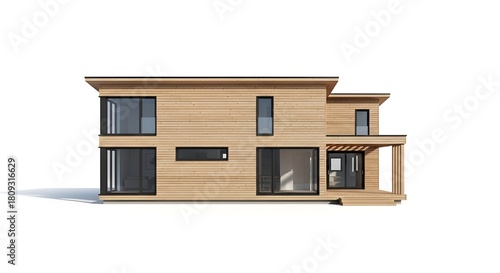 Modern Wooden Building Architecture