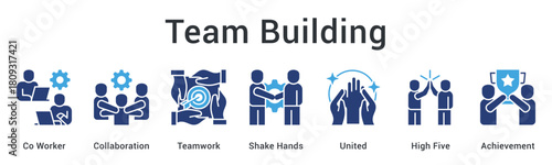 Team building fosters collaboration and teamwork through handshakes leading to united achievements and celebrations.