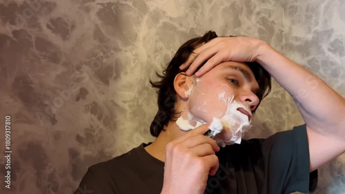 Wallpaper Mural Male Grooming Routine and Shaving Preparation Torontodigital.ca