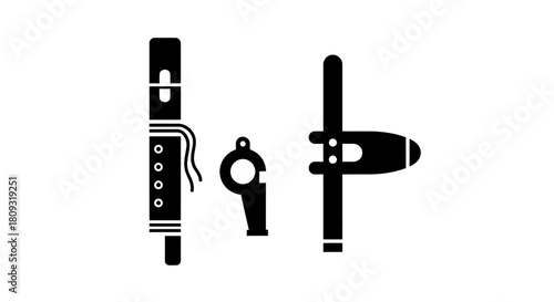 Musical Instrument Flat Icons