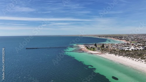 Aerial footage of Moonta and Port Hughes South Australia