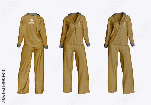 Womens Pajamas Mockup