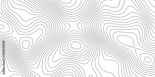 Topographic map. geographic line World map
 with elevation assignments. contour maps. Vector illustration.
