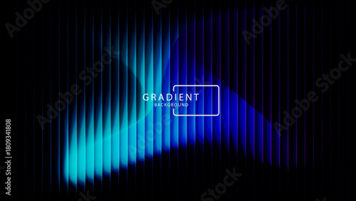 Vibrant gradient with ribbed fractal glass texture pattern and dark circular center. Dynamic abstract artwork perfect for modern banners, marketing visuals, creative backgrounds and artistic projects