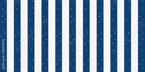 A pattern of alternating blue and white stripes with small blue dots scattered across the blue stripes