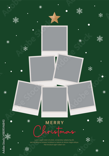 A versatile set of Christmas vector designs: traditional holly greetings, elegant minimalist trees, a promotional sale banner, and a modern photo collage template.