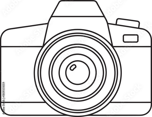 Dslr camera icon design for digital photography projects