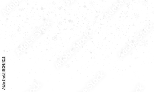 Fototapeta Naklejka Na Ścianę i Meble -  Png falling snow on transparent background. Light snowfall, snowflakes, Snow flakes, snow background. Bokeh lights Png file.
