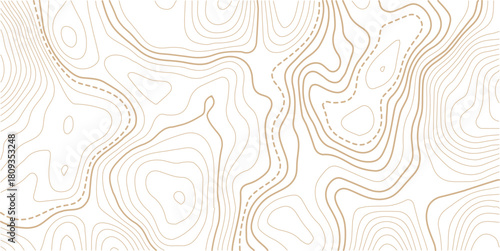 Topographic gold luxury map background. Geographic abstract pattern. The topo contour or wallpaper.Concept of technology, science. Wallpaper. Pattern.