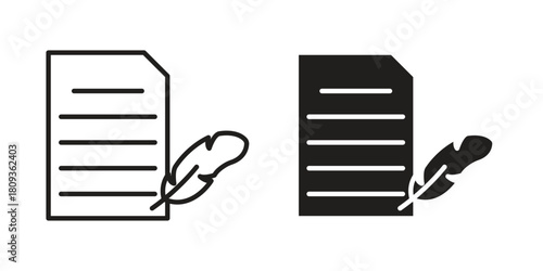 History icon symbol in filled and line style. Vector icon collection
