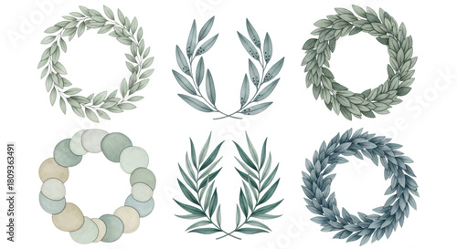 Nature's Embrace: Circular wreaths, meticulously crafted from the freshest of leaves, create elegant circles. These designs embody nature's artistry. The circular wreath embodies natural elegance.