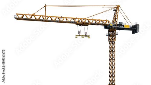 tower  crane isolated  on white background