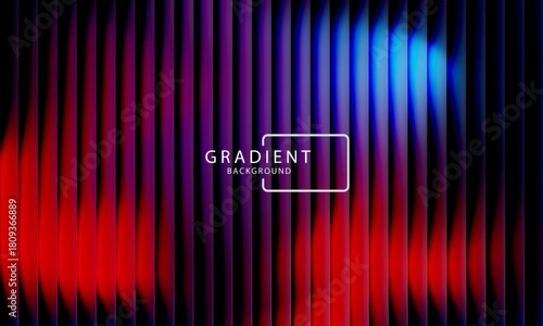 Vibrant gradient with ribbed fractal glass texture pattern and dark circular center. Dynamic abstract artwork perfect for modern banners, marketing visuals, creative backgrounds and artistic projects
