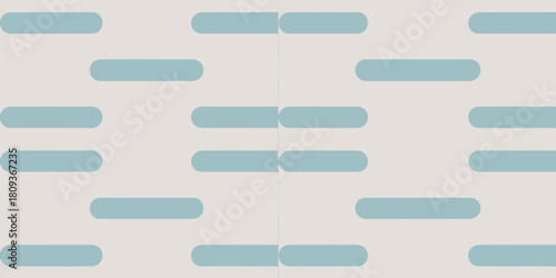 A light blue abstract pattern with horizontal rounded rectangles on a light gray background design art
