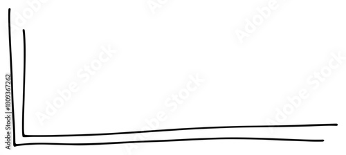 Minimal Hand Drawn Rectangular Frame Line Art Vector