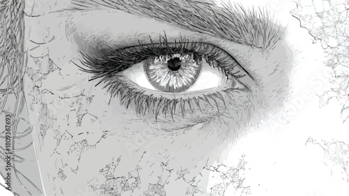 Digital Art Vector Design with Isolated Outline for Creative Projects