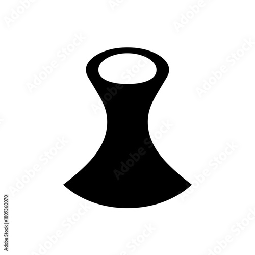 Black silhouette icon representing a cervical traction or neck support device