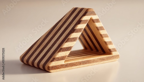 Wooden Triangular Design Craft.