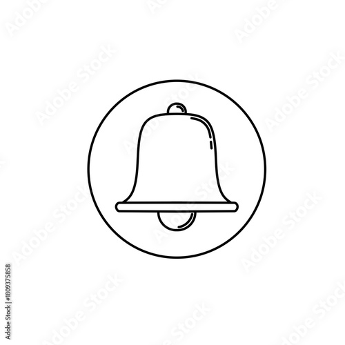 Ikon bel notifikasi. Simbol alarm. Pesan pemberitahuan. Set bel yang berdering dengan notifikasi baru. Ilustrasi vektor.