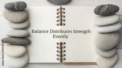 Stone stacks balanced to illustrate strength and harmony