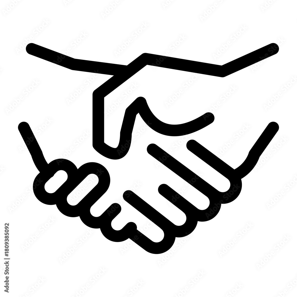 Obraz premium Shakehand icon
