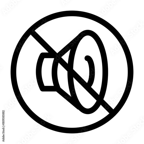 Mute speaker icon