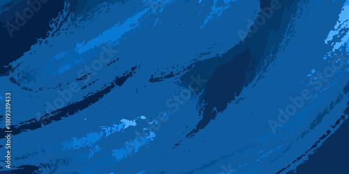 Abstract blue brush strokes background with textured effect and artistic feel