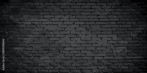 Dark and distressed brick wall texture for backgrounds and overlays