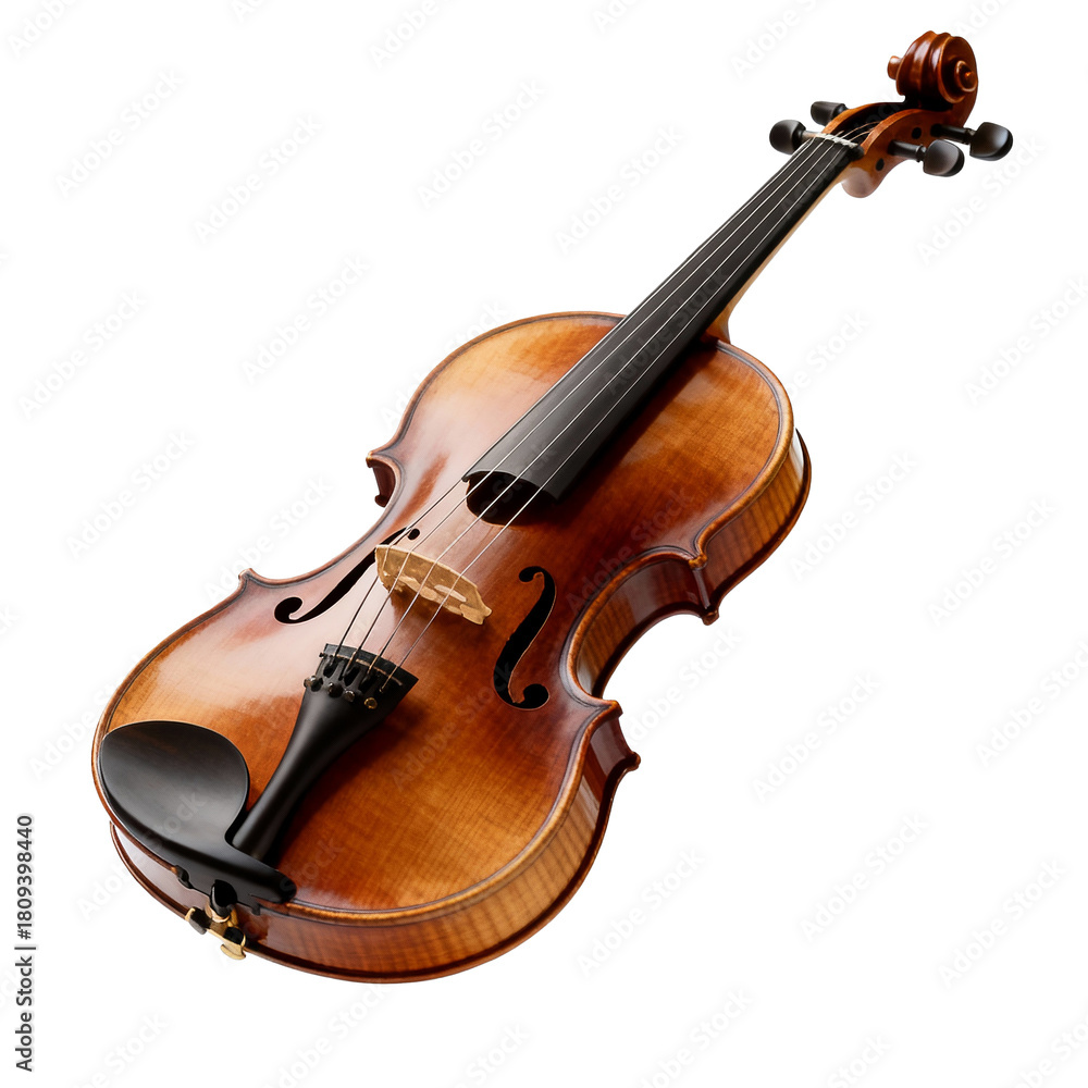 Fototapeta premium violin on white background