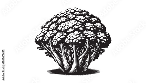 vegetable silhouette vector illustration, solid white background