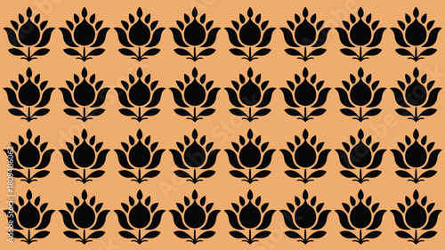 Elegant floral pattern background for your designs, perfect for adding a touch of sophistication and style to any project, use for textiles and wallpaper