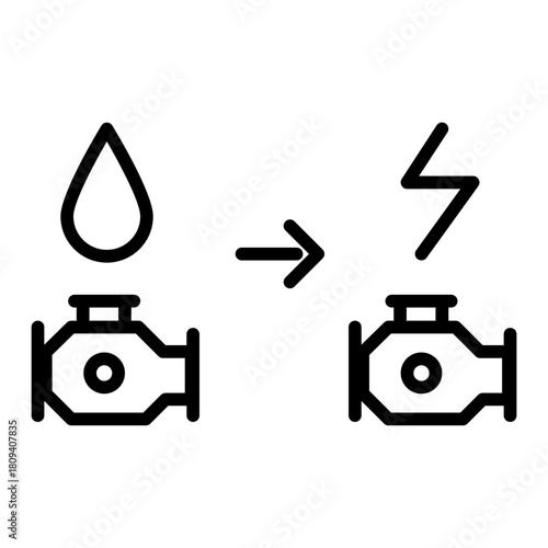Hybrid engine icon