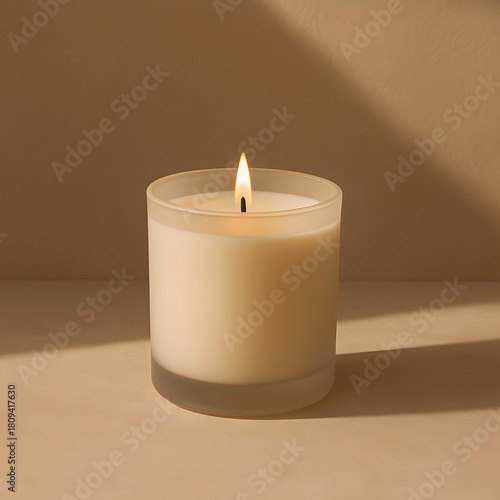 Wallpaper Mural candle jar mockup with soft shadows, luxury vibe Torontodigital.ca